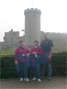 Harry's clients enjoy a stop at Warwick Castle